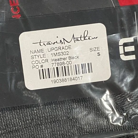 Travis Mathew Men's Golf Polo UPGRADE Heather Black - Picture 2 of 5